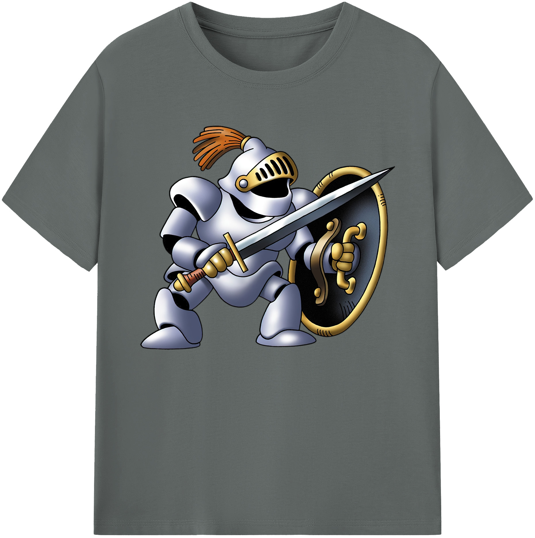 （画像用） ドラゴンクエスト Doragon Kuesuto Dragon Quest 綿100％ メンズ半袖Tシャツ｜肌触りやわらか＆通気性